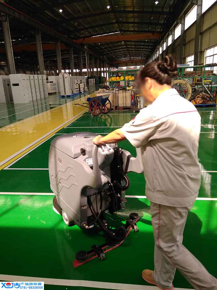 旭潔手推式多功能全自動(dòng)洗地機(jī)，工廠生產(chǎn)倉庫工業(yè)洗地機(jī)